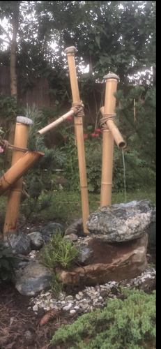 японские фонтаны Тцукубай и Сиси Одоси